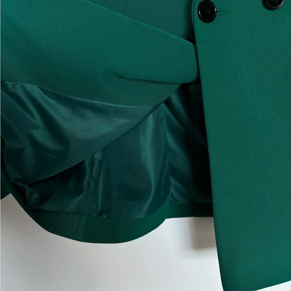 Topshop Green Blazer Jacket - Picture 5 of 10